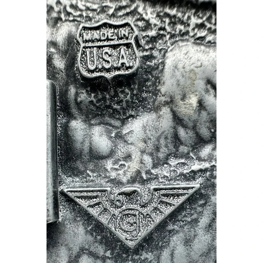 Texas Lone Star Trophy Belt Buckle Antique Nickel 3